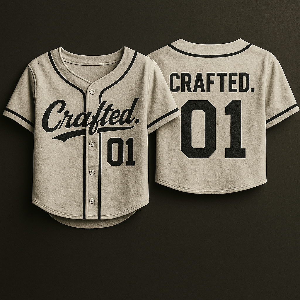 STAFF Vintage Baseball-Inspired Crop Tops