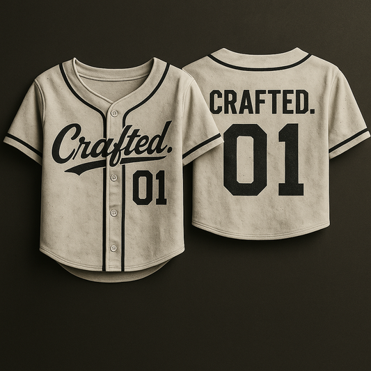 STAFF Vintage Baseball-Inspired Crop Tops